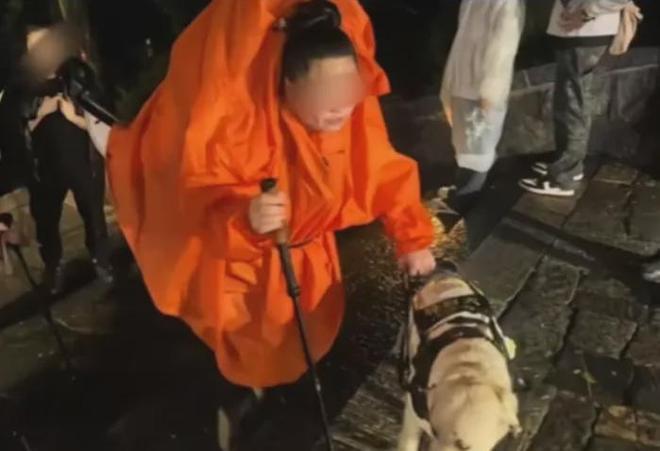 犬雨夜爬泰山引争议当事人回应开元棋牌网站视障人士携导盲
